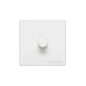 Vintage Range Matt White Switches & Sockets, XWH - 1 Gang TED Dimmer (Compatible with LED Lamps) by Heritage Brass By M-Marcus
