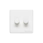 Vintage Range Matt White Switches & Sockets, XWH - 2G Multi Location Secondary Dimmer by Heritage Brass By M-Marcus