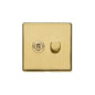 Studio Range Polished Brass Switches & Sockets, Y01 - 2G Mixed Toggle Dimmer Switch 1xToggle 1xTED by Heritage Brass By M-Marcus