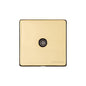 Studio Range Polished Brass Switches & Sockets, Y01 - 1 Gang Non-Isolated TV Coaxial Socket by Heritage Brass By M-Marcus