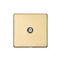 Studio Range Polished Brass Switches & Sockets, Y01 - 1 Gang Satellite Socket by Heritage Brass By M-Marcus