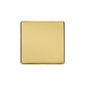 Studio Range Polished Brass Switches & Sockets, Y01 - Single Blank Plate by Heritage Brass By M-Marcus
