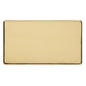 Studio Range Polished Brass Switches & Sockets, Y01 - Double Blank Plate by Heritage Brass By M-Marcus
