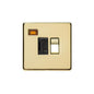 Studio Range Polished Brass Switches & Sockets, Y01 - Switched Spur with Neon (13 Amp) by Heritage Brass By M-Marcus