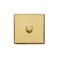 Studio Range Polished Brass Switches & Sockets, Y01 - 1 Gang Dimmer 250 watts (Compatible with halogen/ incandescent bulbs) by Heritage Brass By M-Marcus