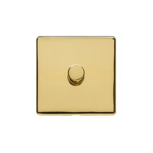 Studio Range Polished Brass Switches & Sockets, Y01 - 1G Multi Location Primary Dimmer by Heritage Brass By M-Marcus