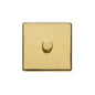 Studio Range Polished Brass Switches & Sockets, Y01 - 1 Gang Dimmer 400 watts (Compatible with halogen/ incandescent bulbs) by Heritage Brass By M-Marcus