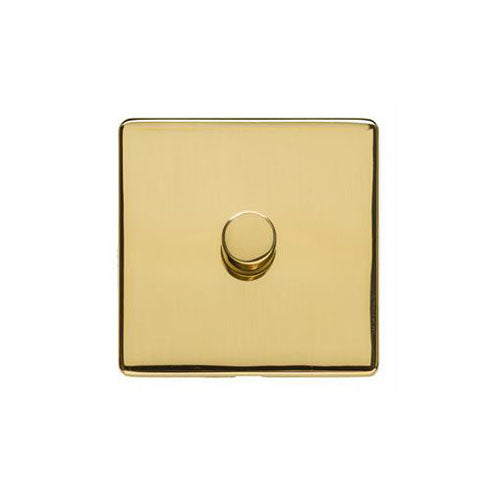 Studio Range Polished Brass Switches & Sockets, Y01 - 1 Gang TED Dimmer (Compatible with LED Lamps) by Heritage Brass By M-Marcus