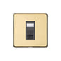 Studio Range Polished Brass Switches & Sockets, Y01 - 1 Gang RJ11 by Heritage Brass By M-Marcus