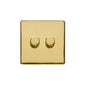 Studio Range Polished Brass Switches & Sockets, Y01 - 2G Multi Location Secondary Dimmer by Heritage Brass By M-Marcus