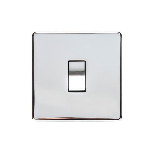 Studio Range Polished Chrome Switches & Sockets, Y02 - 1 Gang Intermediate Rocker Switch by Heritage Brass By M-Marcus