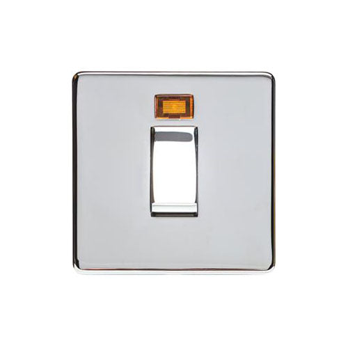 Studio Range Polished Chrome Switches & Sockets, Y02 - 20A Double Pole Switch with Neon by Heritage Brass By M-Marcus