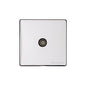 Studio Range Polished Chrome Switches & Sockets, Y02 - 1 Gang Isolated TV Coaxial Socket by Heritage Brass By M-Marcus