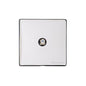Studio Range Polished Chrome Switches & Sockets, Y02 - 1 Gang Satellite Socket by Heritage Brass By M-Marcus