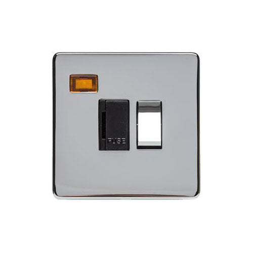 Studio Range Polished Chrome Switches & Sockets, Y02 - Switched Spur with Neon (13 Amp) by Heritage Brass By M-Marcus