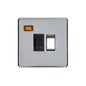 Studio Range Polished Chrome Switches & Sockets, Y02 - Switched Spur with Neon (13 Amp) by Heritage Brass By M-Marcus