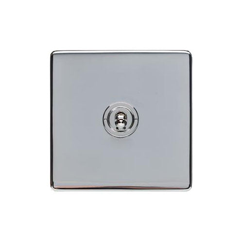 Studio Range Polished Chrome Switches & Sockets, Y02 - 1 Gang Toggle Switch by Heritage Brass By M-Marcus