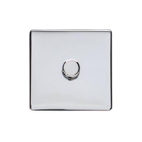 Studio Range Polished Chrome Switches & Sockets, Y02 - 1 Gang Dimmer 250 watts (Compatible with halogen/ incandescent bulbs) by Heritage Brass By M-Marcus
