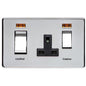 Studio Range Polished Chrome Switches & Sockets, Y02 - 45A Cooker Unit + 13A Socket by Heritage Brass By M-Marcus