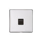 Studio Range Polished Chrome Switches & Sockets, Y02 - 1 Gang Secondary Line Socket by Heritage Brass By M-Marcus