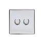 Studio Range Polished Chrome Switches & Sockets, Y02 - 2G Multi Location Secondary Dimmer by Heritage Brass By M-Marcus