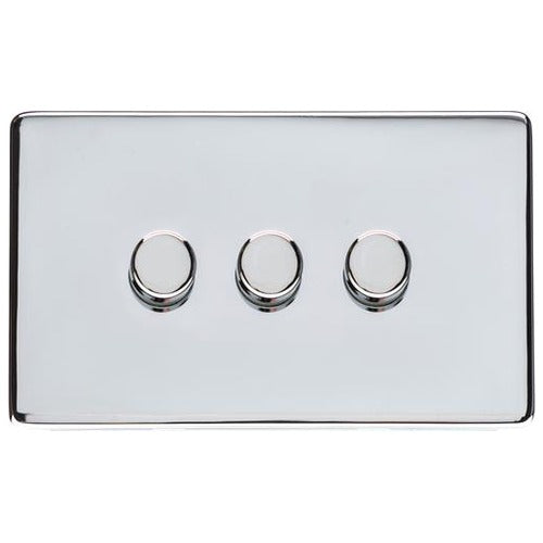 Studio Range Polished Chrome Switches & Sockets, Y02 - 3G Multi Location Primary Dimmer by Heritage Brass By M-Marcus