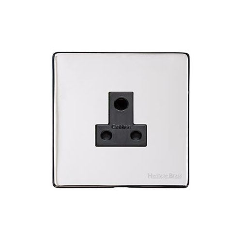 Studio Range Polished Chrome Switches & Sockets, Y02 - 5 Amp 3 Round Pin Socket by Heritage Brass By M-Marcus