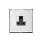 Studio Range Polished Chrome Switches & Sockets, Y02 - 5 Amp 3 Round Pin Socket by Heritage Brass By M-Marcus