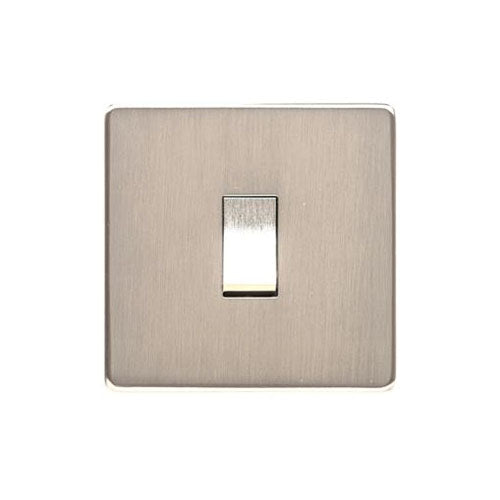 Studio Range Satin Nickel Switches & Sockets, Y05 - 1 Gang Rocker Switch by Heritage Brass By M-Marcus