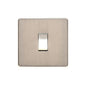 Studio Range Satin Nickel Switches & Sockets, Y05 - 1 Gang Rocker Switch by Heritage Brass By M-Marcus