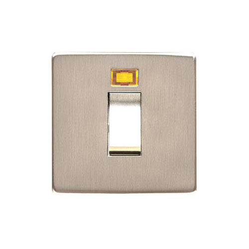 Studio Range Satin Nickel Switches & Sockets, Y05 - 20A Double Pole Switch with Neon by Heritage Brass By M-Marcus