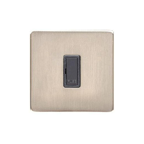Studio Range Satin Nickel Switches & Sockets, Y05 - Unswitched Spur (13 Amp) by Heritage Brass By M-Marcus