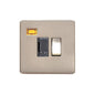 Studio Range Satin Nickel Switches & Sockets, Y05 - Switched Spur with Neon (13 Amp) by Heritage Brass By M-Marcus