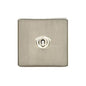 Studio Range Satin Nickel Switches & Sockets, Y05 - 1 Gang Intermediate Toggle Switch by Heritage Brass By M-Marcus