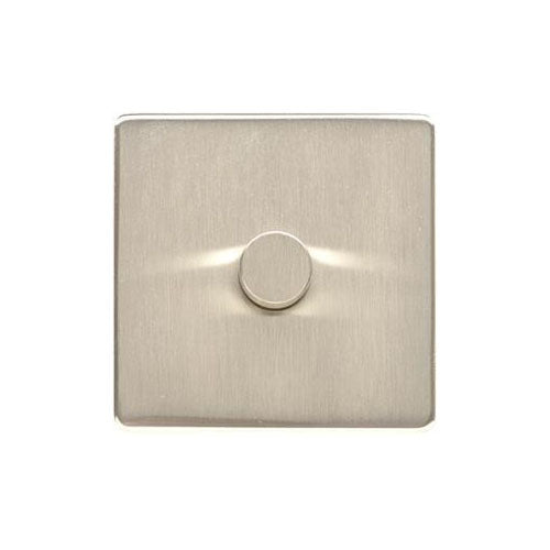 Studio Range Satin Nickel Switches & Sockets, Y05 - 1 Gang Dimmer 400 watts (Compatible with halogen/ incandescent bulbs) by Heritage Brass By M-Marcus