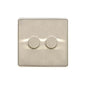 Studio Range Satin Nickel Switches & Sockets, Y05 - 2G Multi Location Secondary Dimmer by Heritage Brass By M-Marcus