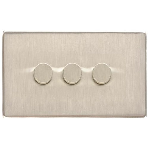 Studio Range Satin Nickel Switches & Sockets, Y05 - 3G Multi Location Secondary Dimmer by Heritage Brass By M-Marcus