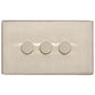 Studio Range Satin Nickel Switches & Sockets, Y05 - 3G Multi Location Secondary Dimmer by Heritage Brass By M-Marcus