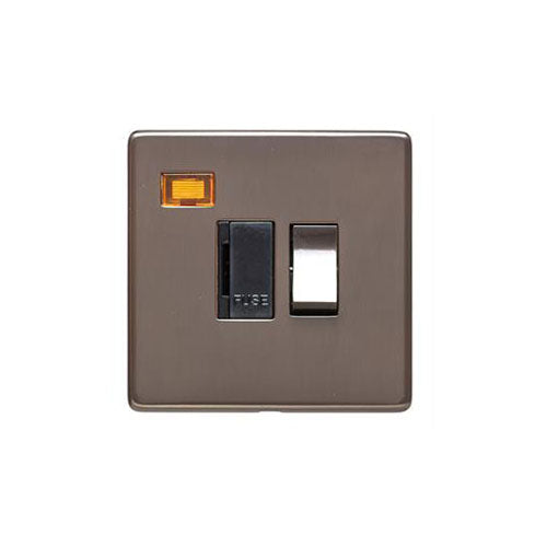 Studio Range Polished Bronze Switches & Sockets, Y07 - Switched Spur with Neon (13 Amp) by Heritage Brass By M-Marcus