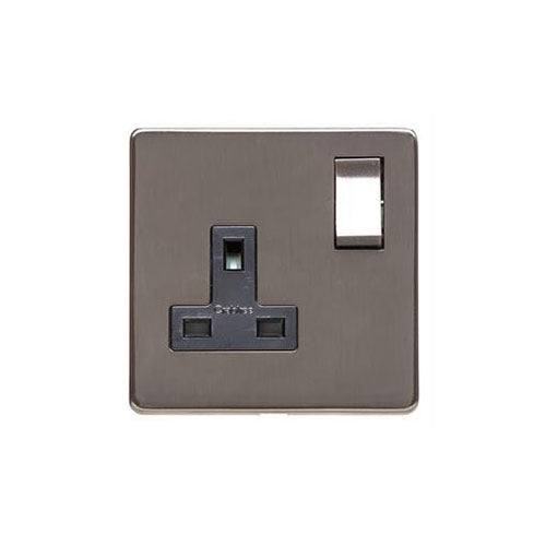 Studio Range Polished Bronze Switches & Sockets, Y07 - Single Socket (13 Amp) by Heritage Brass By M-Marcus