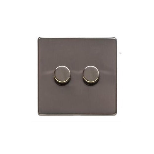 Studio Range Polished Bronze Switches & Sockets, Y07 - 2G Multi Location Primary Dimmer by Heritage Brass By M-Marcus