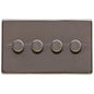 Studio Range Polished Bronze Switches & Sockets, Y07 - 4G Multi Location Secondary Dimmer by Heritage Brass By M-Marcus