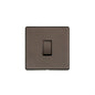 Studio Range Matt Bronze Switches & Sockets, Y09 - 1 Gang Rocker Switch by Heritage Brass By M-Marcus