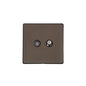 Studio Range Matt Bronze Switches & Sockets, Y09 - TV/Satellite Socket by Heritage Brass By M-Marcus