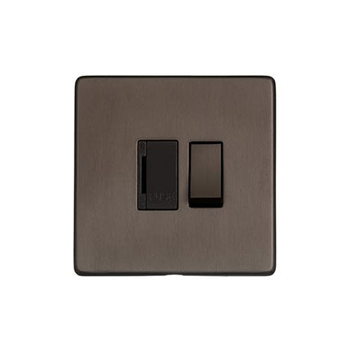 Studio Range Matt Bronze Switches & Sockets, Y09 - Switched Spur (13 Amp) by Heritage Brass By M-Marcus