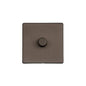 Studio Range Matt Bronze Switches & Sockets, Y09 - 1 Gang Dimmer 250 watts (Compatible with halogen/ incandescent bulbs) by Heritage Brass By M-Marcus