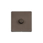 Studio Range Matt Bronze Switches & Sockets, Y09 - 1 Gang Dimmer 400 watts (Compatible with halogen/ incandescent bulbs) by Heritage Brass By M-Marcus