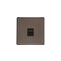 Studio Range Matt Bronze Switches & Sockets, Y09 - 1 Gang Secondary Line Socket by Heritage Brass By M-Marcus