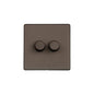 Studio Range Matt Bronze Switches & Sockets, Y09 - 2G Multi Location Primary Dimmer by Heritage Brass By M-Marcus