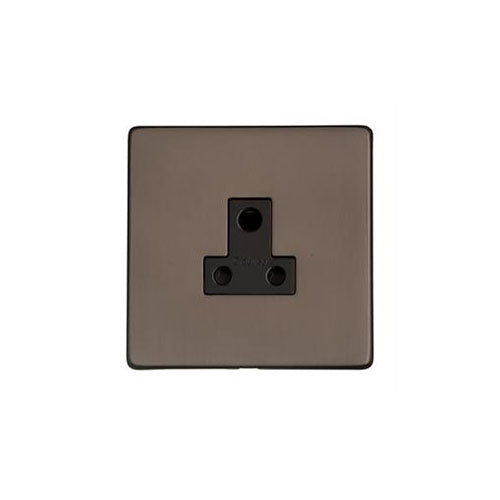 Studio Range Matt Bronze Switches & Sockets, Y09 - 5 Amp 3 Round Pin Socket by Heritage Brass By M-Marcus